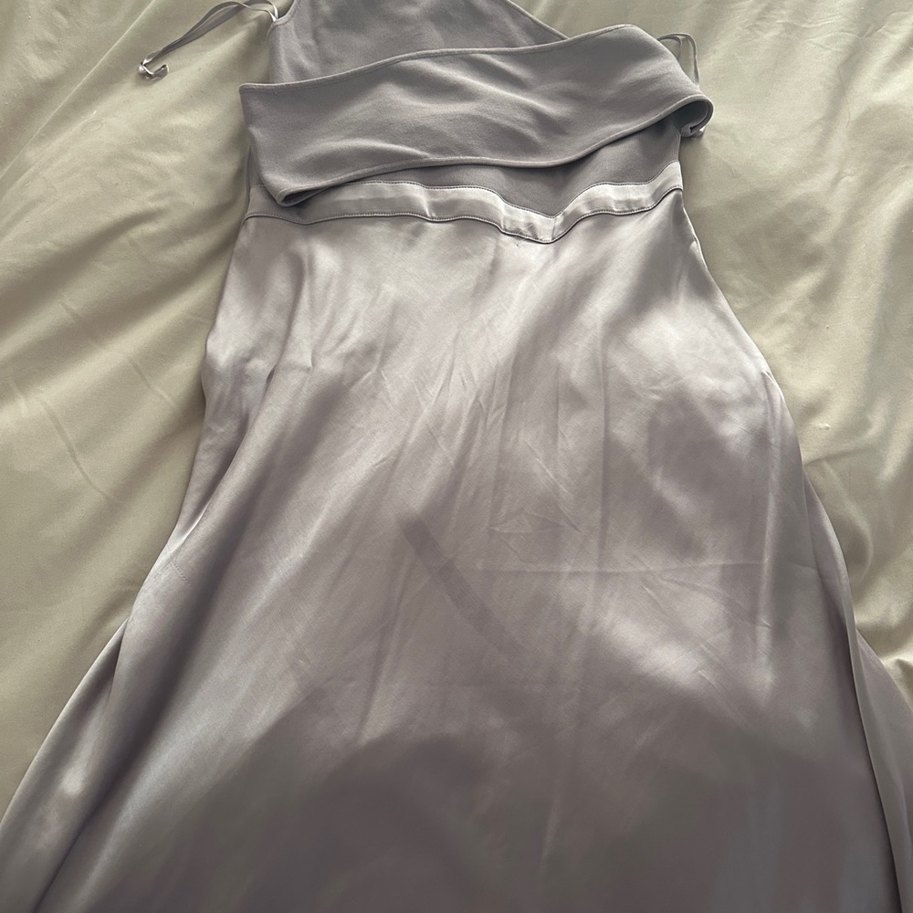 Ted Baker - light purple long satin dress